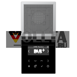 Jung DABAL1 Smart Radio DAB+, набор Mono, серия LS, алюминий