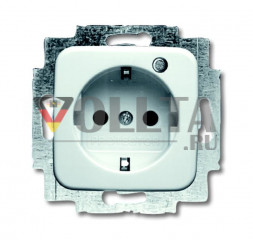 Busch-Jaeger 2310EUGL/VA-214-11 Reflex SI, SCHUKO-розетка 16А, цвет: альпийский белый