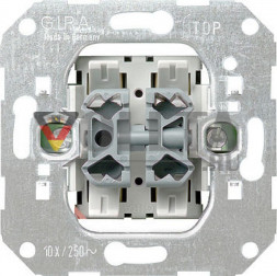 Gira 013900 серийный выключатель/клавиша ударопрочная, 10А,