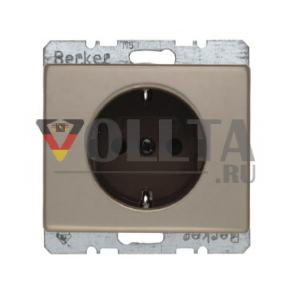 Berker 47340001 Arsys SCHUKO-розетка  16А, безопасная для тедей,цвет: светло-бронзовый