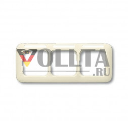 Busch-Jaeger 1733NS-212 Duro2000 SI рамка,3 группы, горизонтальная, цвет: кремово-белый