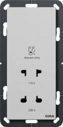 Gira 2820015 115-230 В Sys 55 серая розетка для бритвы