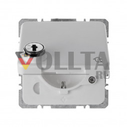 Berker 476309 WG UP SCHUKO-розетка  16А, цвет:полярная белизна, тон:глянец
