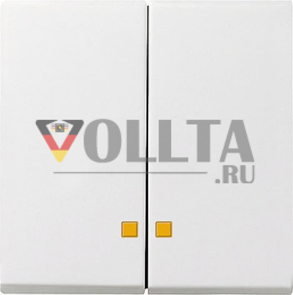 Gira 063103 System55 Клавиши для сдвоенных выключателей/двойная, клавиша цвет:чисто белый, тон:глянец