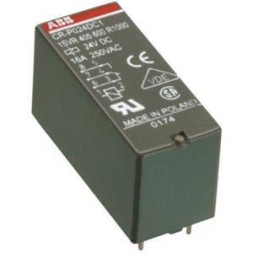 ABB Stotz-Kontakt CR-P024AC2G, вставное интерфейсное реле 2We, A1-A2=24VAC, 250V/8A, золотые контакты, 1SVR405606R0000
