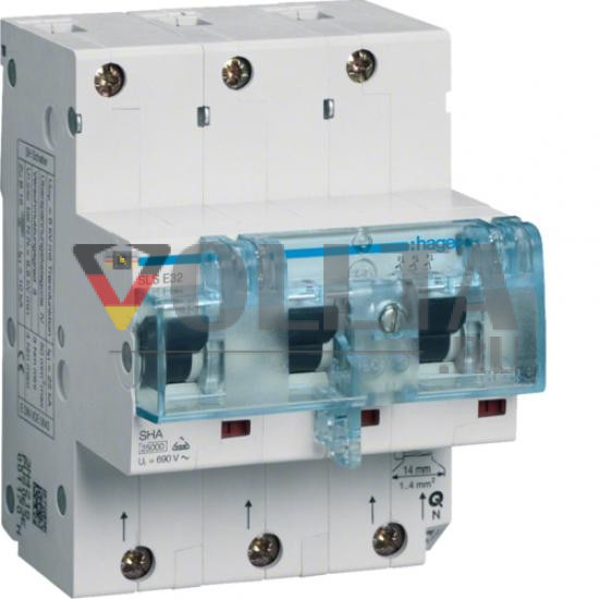 Переключатель Hager HTN332E SLS 3-полюсный IG 32A для DIN-рейки