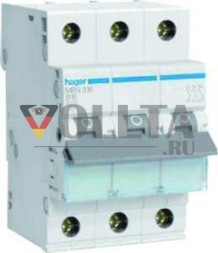 Автоматический выключатель Hager MBN306 3-полюсный B6A 6kA