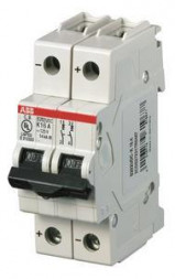 ABB Stotz-Kontakt S202UDC-K15, автоматический выключатель K-Char., 14 кА, 15 А, 2P, UL489, 2CDS272517R0457