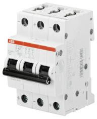 ABB Stotz-Kontakt S203M-B50UC, Автоматический выключатель B-Char., 10 кА, 50 А, 3П, 2CDS273061R0505