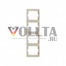 Berker 13430002 Arsys рамка четверная вертикальная, цвет: кремово-белый, тон:глянец