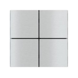 Ekinex EK-TQQ-GBQ Kit 4 кнопки FF 40x40 алюминий KNX
