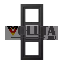 Рама Jung ALD2983AN 3-х сторонняя, вертикальный и горизонтальный монтаж, окрашенный алюминий, LS-DESIGN, антрацит (окрашенный алюминий)