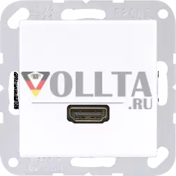 Jung MAA1112WW Мультимедийная система подключения HDMI, серия AS/A, альпийский белый