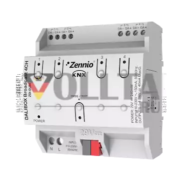Zennio ZDI-DLB4 KNX-DALI Broadcast Interface 4 канала