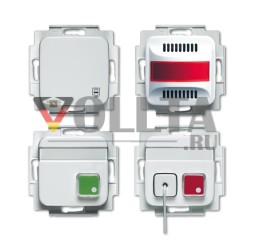 Busch-Jaeger 1510 UC-214-101 Комплект вызова для туалета для инвалидов, в соответствии с DIN0834 альпийский белый
