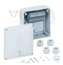 Соединительная коробка Spelsberg, 93 × 93 × 55 мм, IP65, HFR, серая, Abox-I040-4 qmm, 1196804