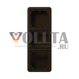 Jung CD583ABR поверхностный цоколь 3-х канальный, серия CD, коричневый