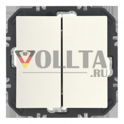 Berker 24128939 FoH S.1 2-позиционная полярно-белая глянцевая радиокнопка