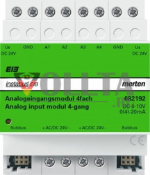 Merten 682192 Analogeingangsmodul четверная