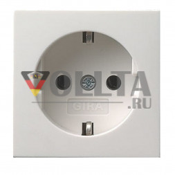 Gira 092003 крышка, SCHUKO розетка  System55 цвет:чисто белый, тон:глянец