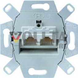 JUNG UAE8-8UPOK6E розетка для передачи данных Cat.6/ClassE, двойная Cat 6E