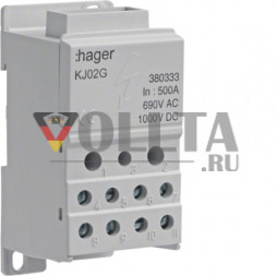 Распределительный блок Hager KJ02G 500A для плоской меди