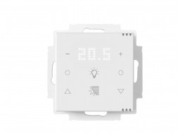 MULLER GS 68.11 knx6 KNX сенсорный датчик | 2 x освещение, 2 x затенение, дисплей | студийный белый | 55x55 мм