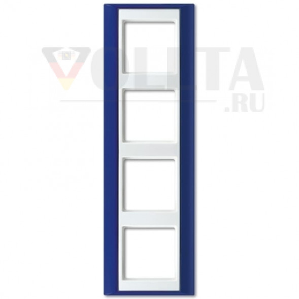 Jung AP584BLWW A plus рамка четверная цвет: голубой
