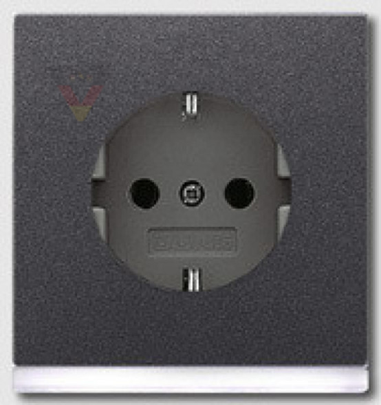 Jung AL2520-OANLEDW LS990 SCHUKO-розетка  16А, Цвет алюминевый цвет:антрацит
