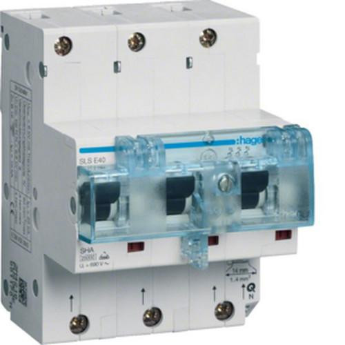 Переключатель Hager HTN340E SLS 3-полюсный IG 40A для DIN-рейки
