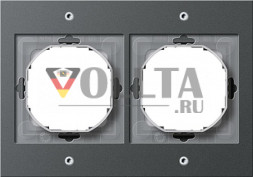 Gira 021267 TX44 рамка двойная, цвет:антрацит