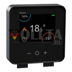 SCHNEIDER CCTFR6401 Wiser комнатный термостат | дисплей, датчик влажности | черный