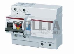 ABB Stotz-Kontakt DS802S-C125/1AS, комбинация FI/LS 50kA/415V. 4.5kA/690V. 2P. Тип A. C 125A, 2CCC862006R0844