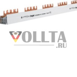 Hager KDN480B фазная шина 80A 4-полюсная 16qmm