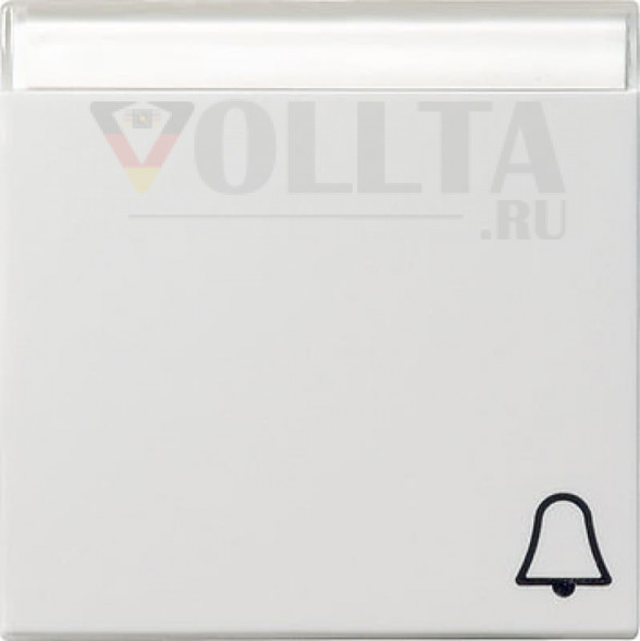 Gira 067303 System55 клавиша звонка крышка, цвет:чисто белый, тон:глянец
