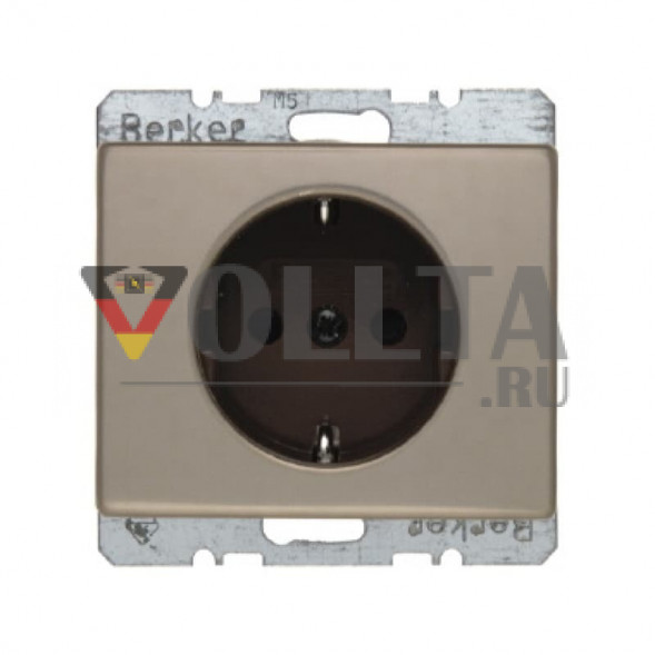 Berker 41340001 Arsys SCHUKO-розетка  16А, безопасная для тедей,цвет: светло-бронзовый