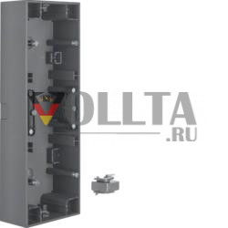 Berker 10537006 Корпус для поверхностного монтажа, 3-х полосный, антрацитовый, матовый Berker K.1