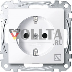 Schneider серия: Merten MEG2356-0325 System M SCHUKO-розетка 16А, c символом микроволновка цвет:белый, тон:глянец