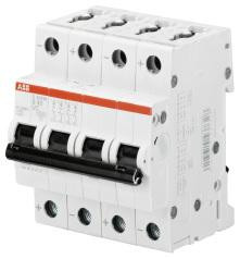 ABB Stotz-Kontakt S204M-C25UC, автоматический выключатель C-Char., 10 кА, 25 А, 4П, 2CDS274061R0254