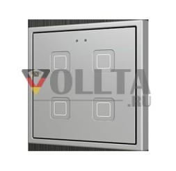 Сенсор кнопки ZENNIO ZVIT70X4S KNX Tecla 70 | 4-кратный | серебристый