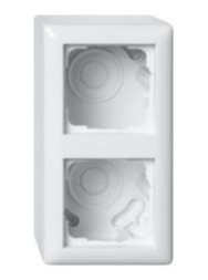 Gira 106203 корпус AP 2f Kst rws glz AP-Geh IP20