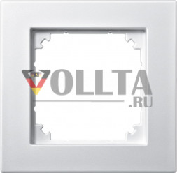 Schneider серия: Merten 488119 M-Plan II рамка 1-я, цвет:полярная белизна, тон: матовый