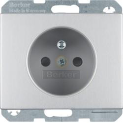 Berker 6765757003 розетка с защитным контактным штифтом алюминий Berker K.5