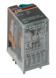 ABB Stotz-Kontakt CR-M060DC2, вставное интерфейсное реле 2We, A1-A2=60VDC, 250V/12A, 1SVR405611R4200