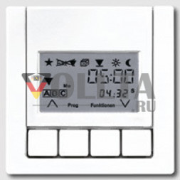 Jung LS5232TS3LG LS990 Реле времени универсальный, крышка, цвет: светло серый