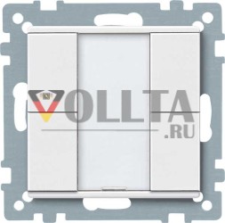 MERTEN 627619 кнопка 2-позиционная полярно-белая System M