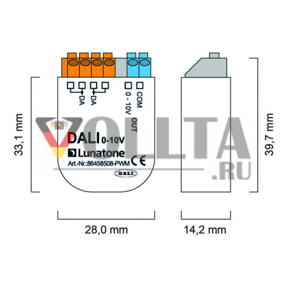 LUNATONE 86458508-PWM Аналоговый интерфейс DALI выход | PWM