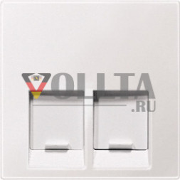 Schneider серия: Merten MEG4542-0419 System M Lexcom модуль крышка, двойная, цвет:полярная белизна, тон: матовый