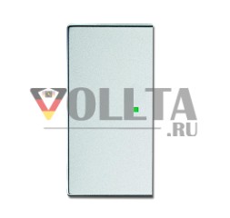 Переключатель клавишный Busch-Jaeger 6230-20-83, 2-позиционный, левый/правый, без маркировки, серебристый алюминий