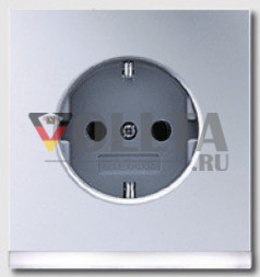Jung AL2520-OLEDW LS990 SCHUKO-розетка 16А, цвет: алюминевый